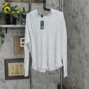 Wild Fable Women's Long Sleeve Tie-Front Hooded Waffle Knit T-Shirt 43494A0003