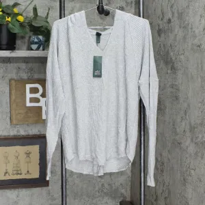 Wild Fable Women's Long Sleeve Tie-Front Hooded Waffle Knit T-Shirt 79296414