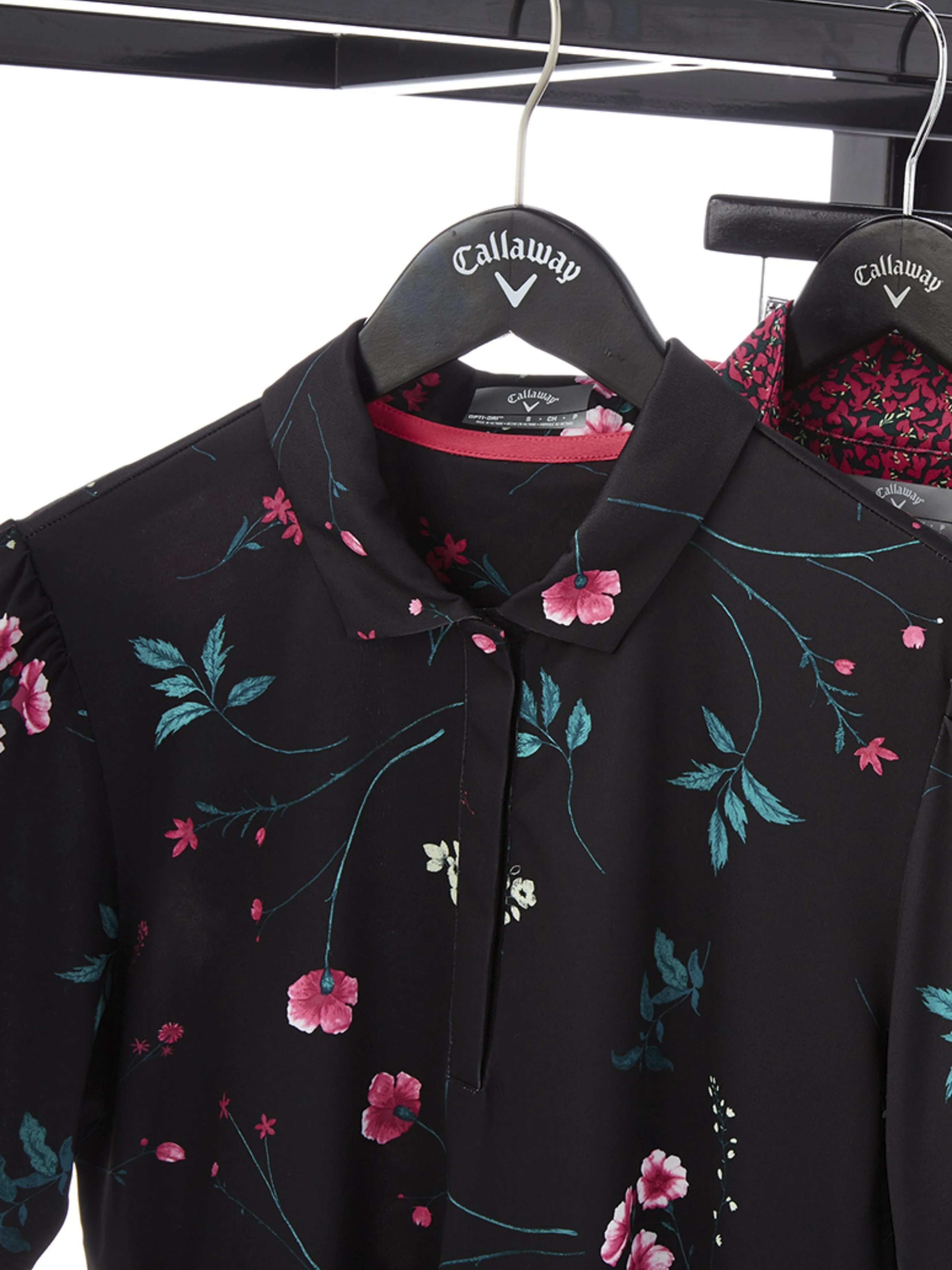 Womens Botanical Floral Print Polo