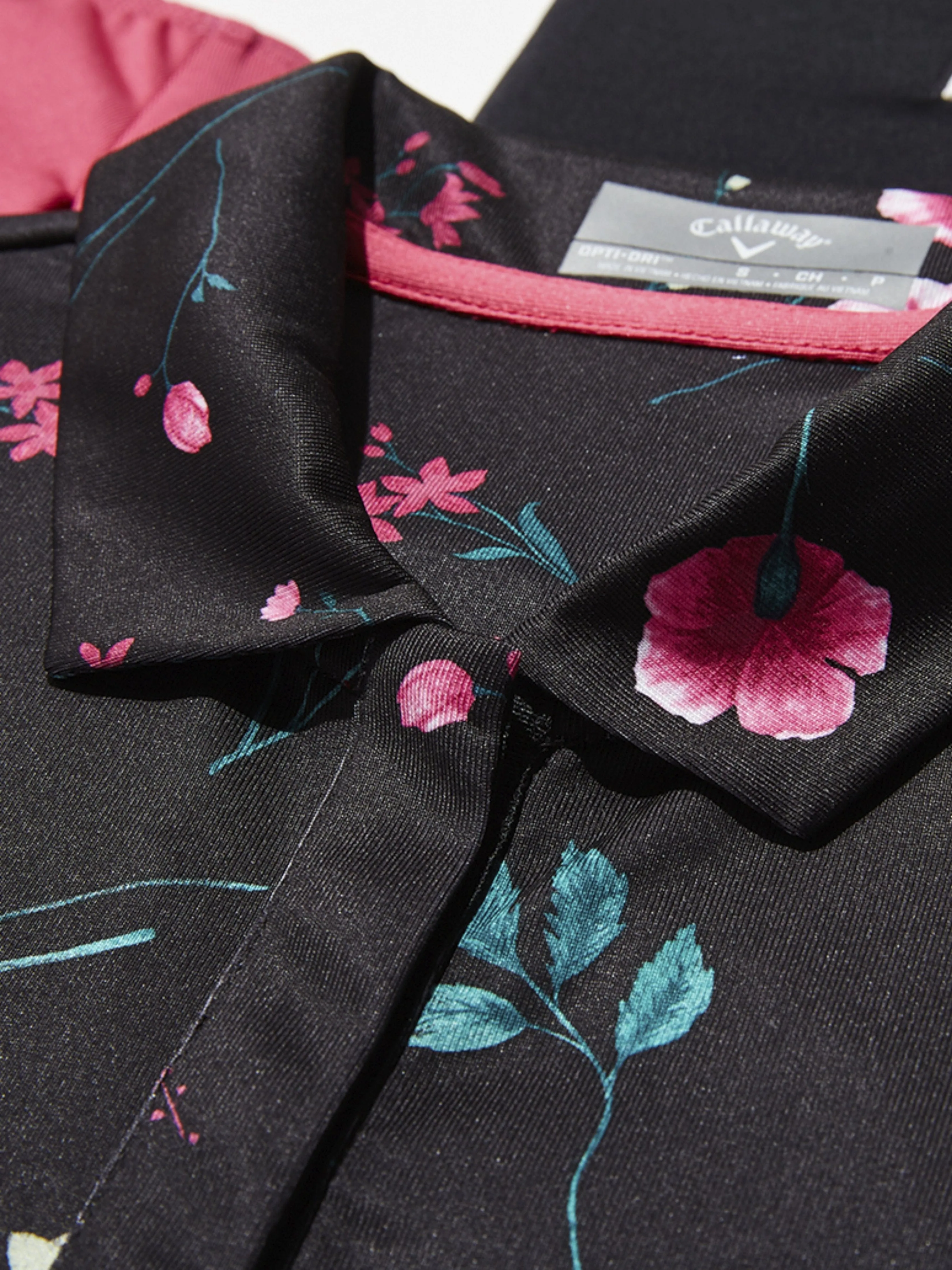 Womens Botanical Floral Print Polo