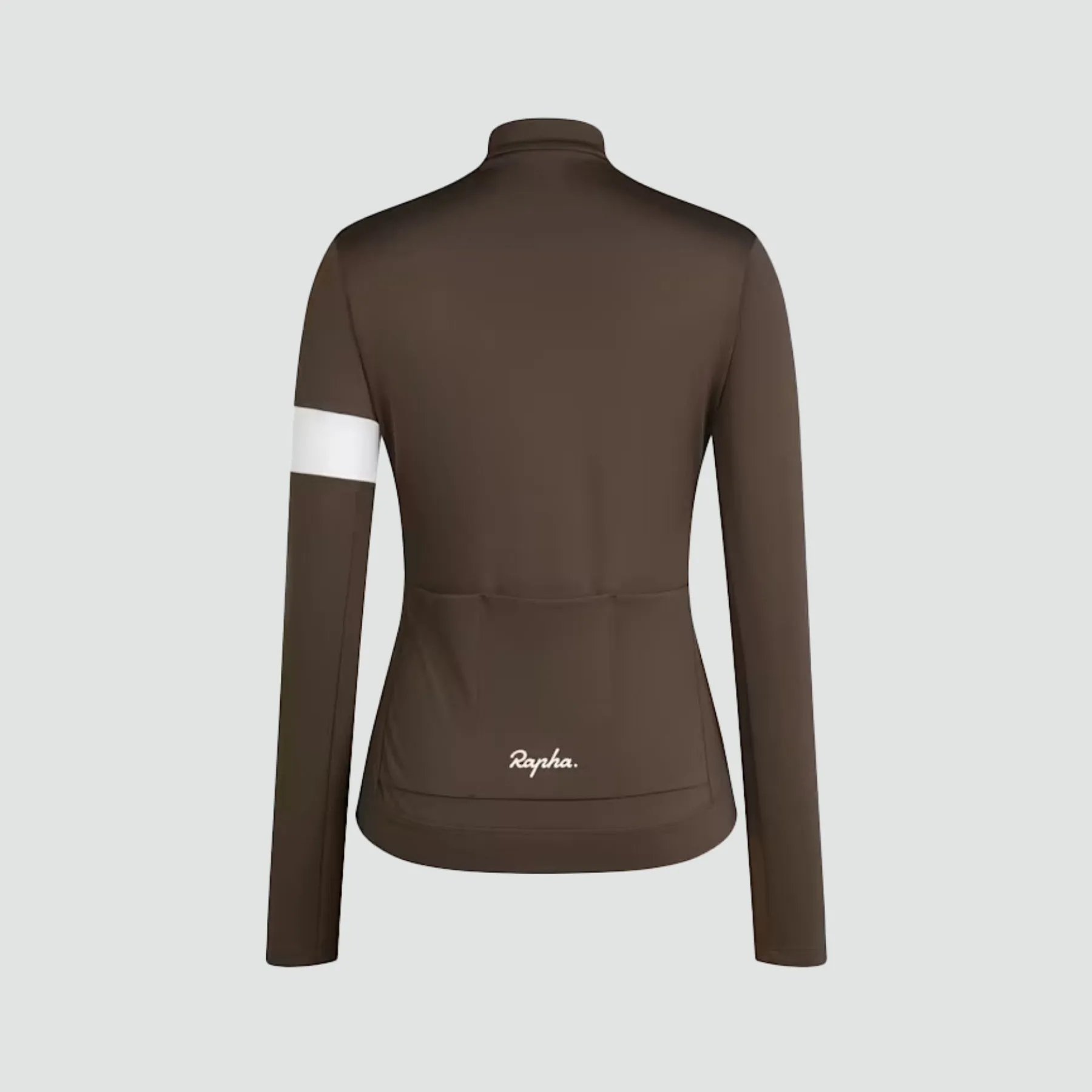 Women's Core Thermal Long Sleeve Jersey - Deep Coffee/White
