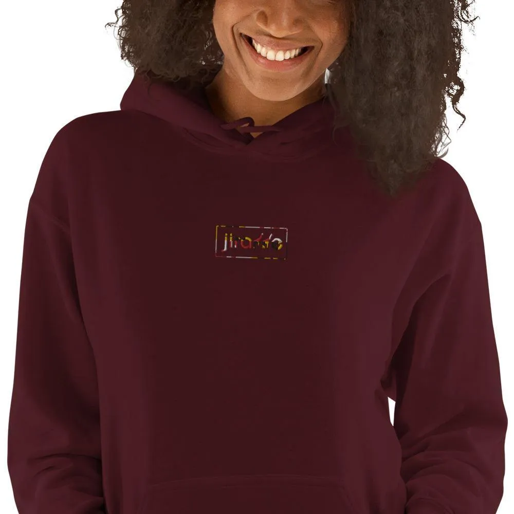 Women's Embroidered Maryland Flag Style Hoodie