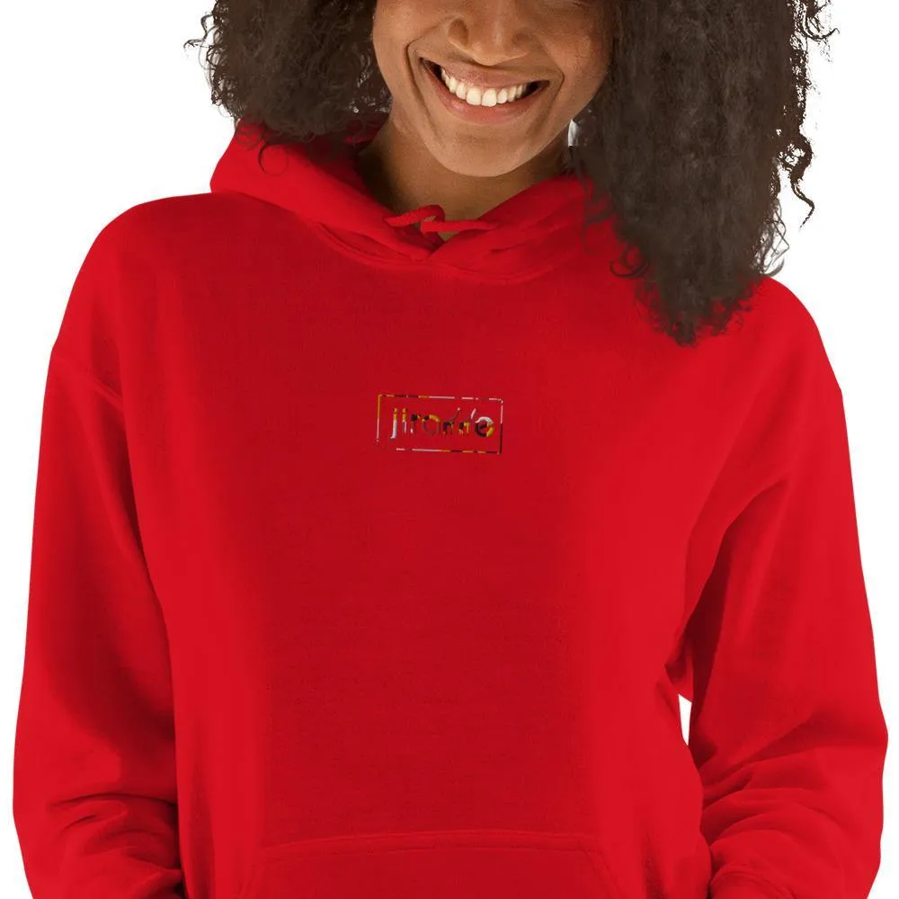 Women's Embroidered Maryland Flag Style Hoodie