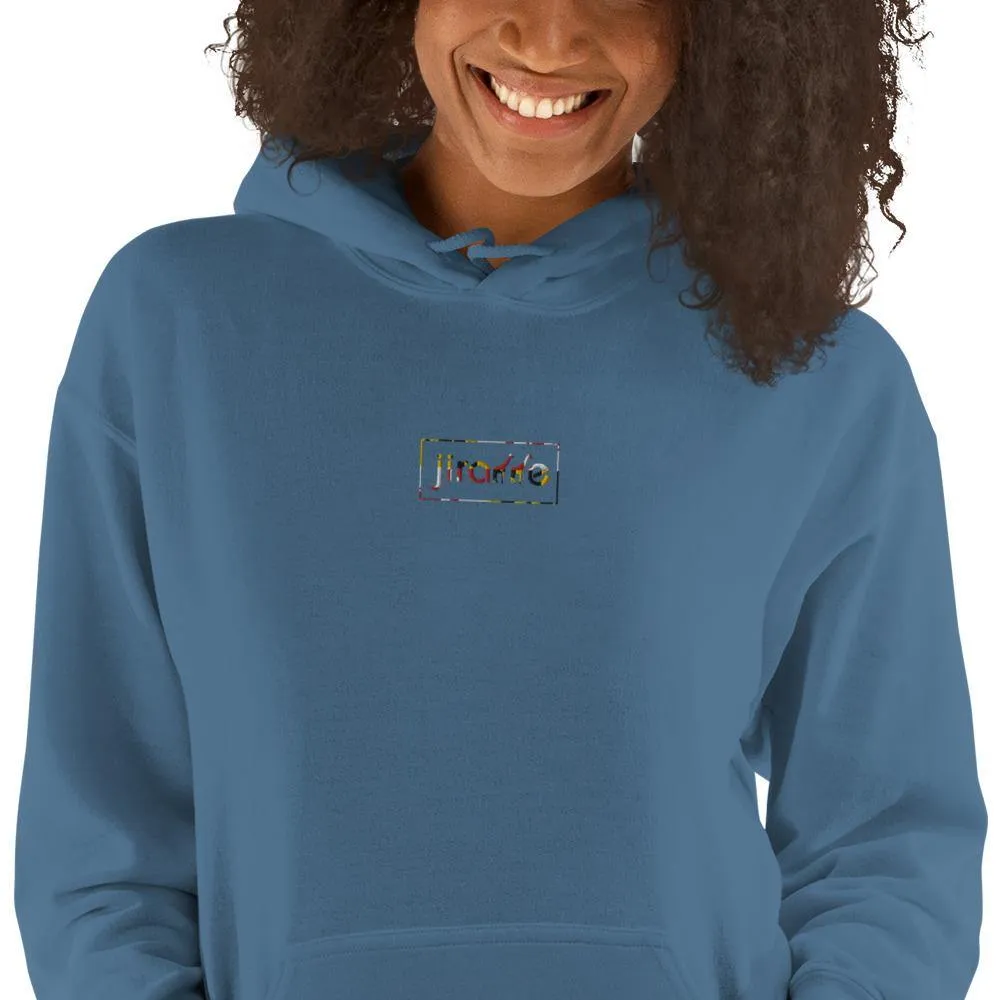 Women's Embroidered Maryland Flag Style Hoodie