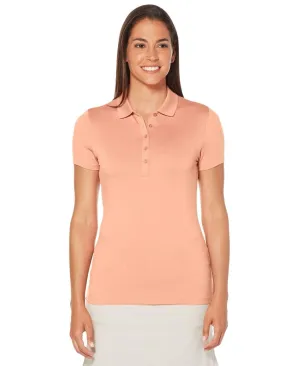 Womens Micro Hex Solid Polo