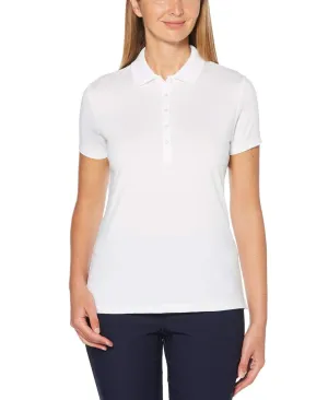 Womens Micro Hex Solid Polo