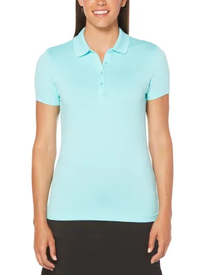 Womens Micro Hex Solid Polo