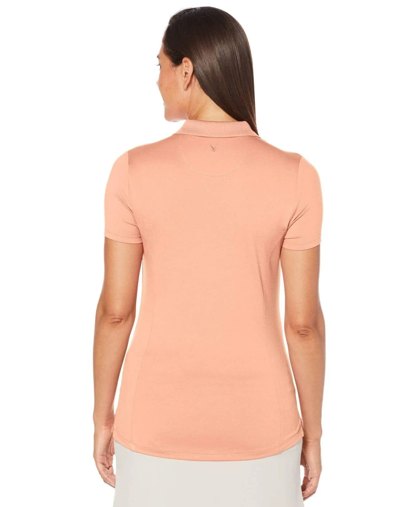 Womens Micro Hex Solid Polo