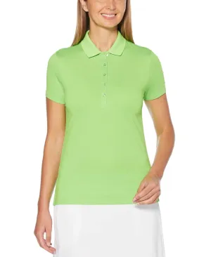 Womens Micro Hex Solid Polo