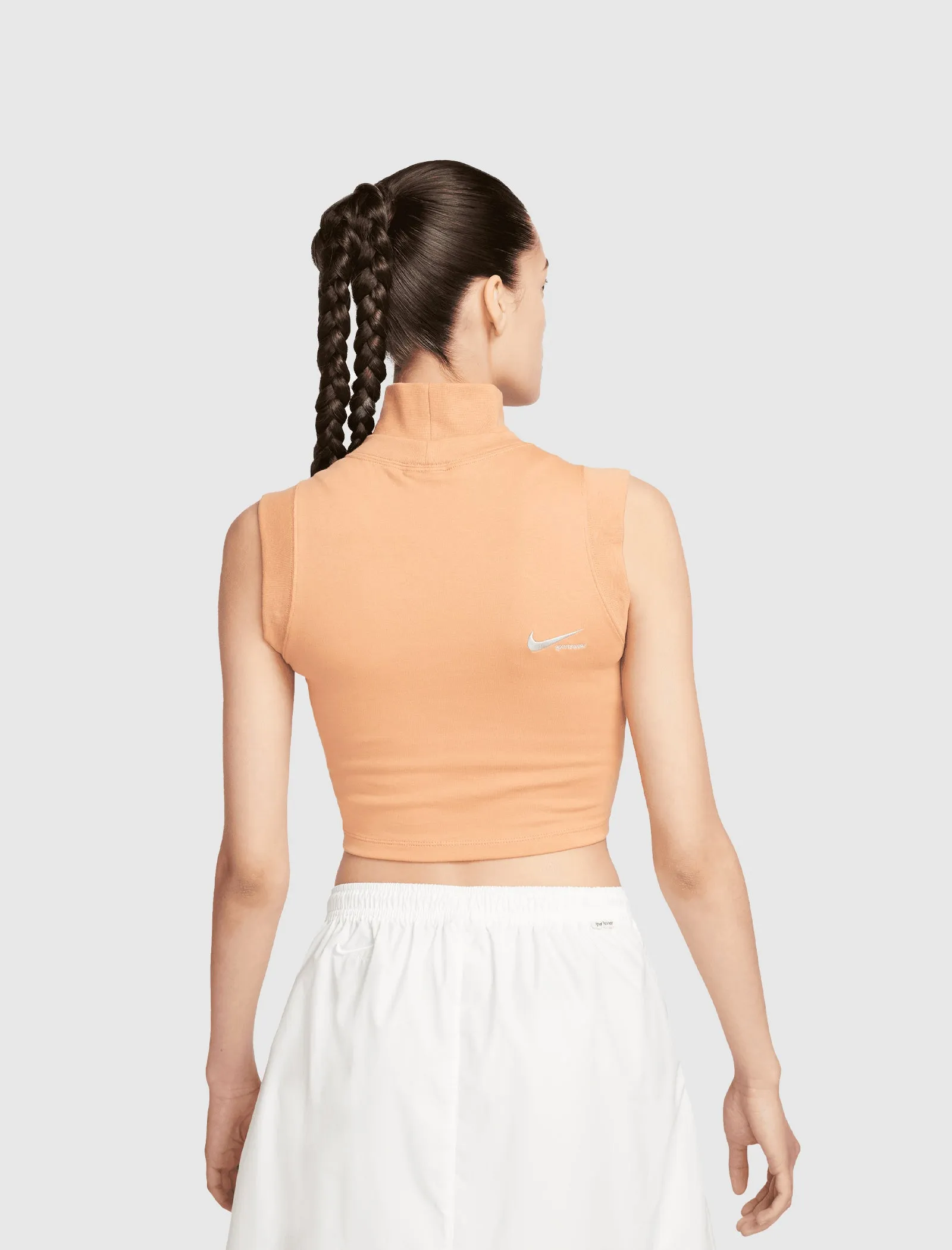 WOMEN'S MOCK CROP TANK