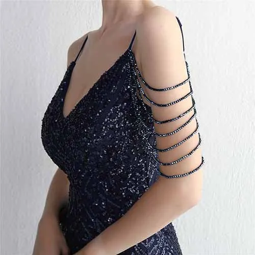Women's Sequined Wedding Evening Mermaid Dress Bridal Gowns S-4XL