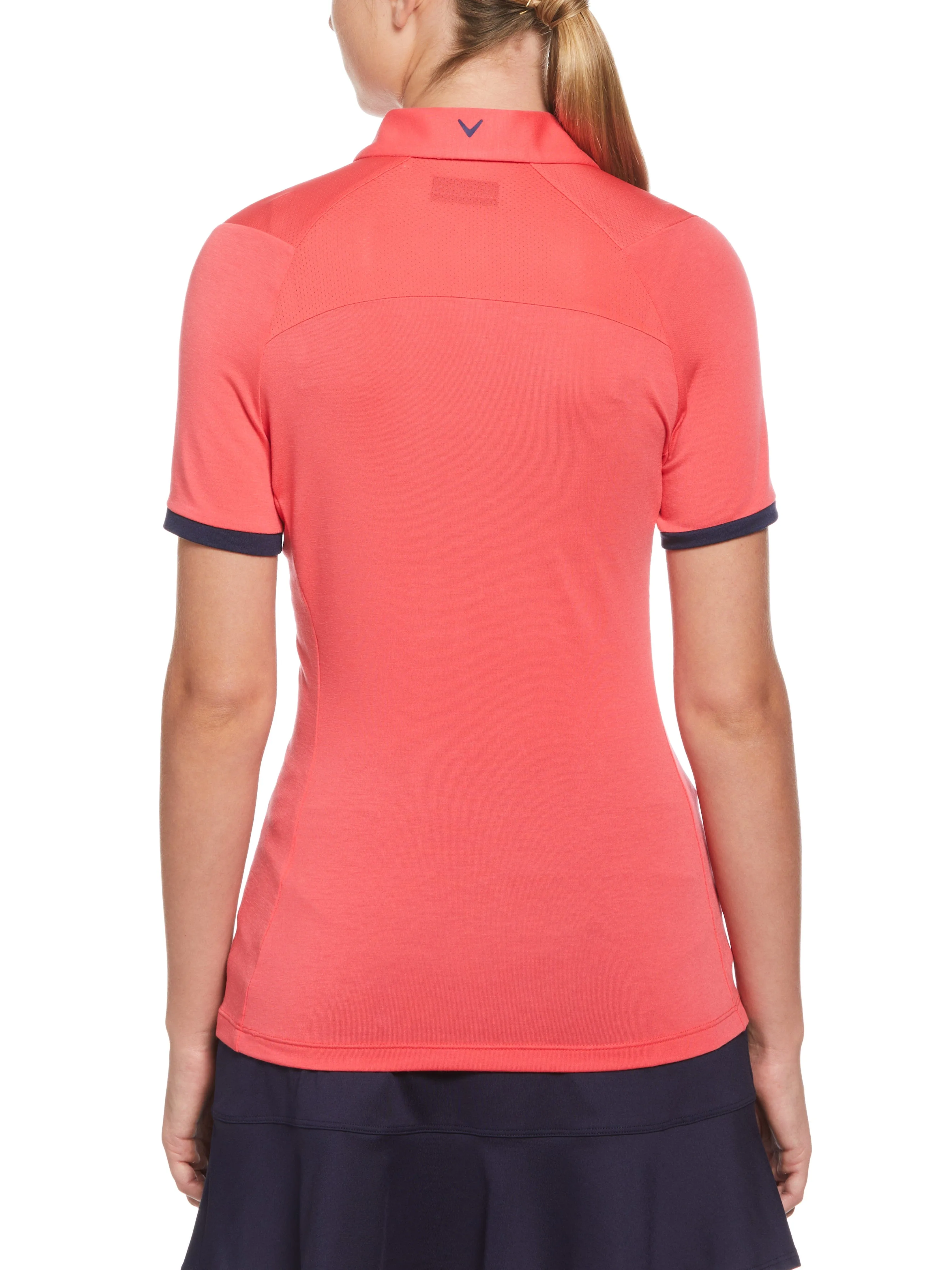 Womens Swing Tech™ Asymmetrical Color Block Golf Polo