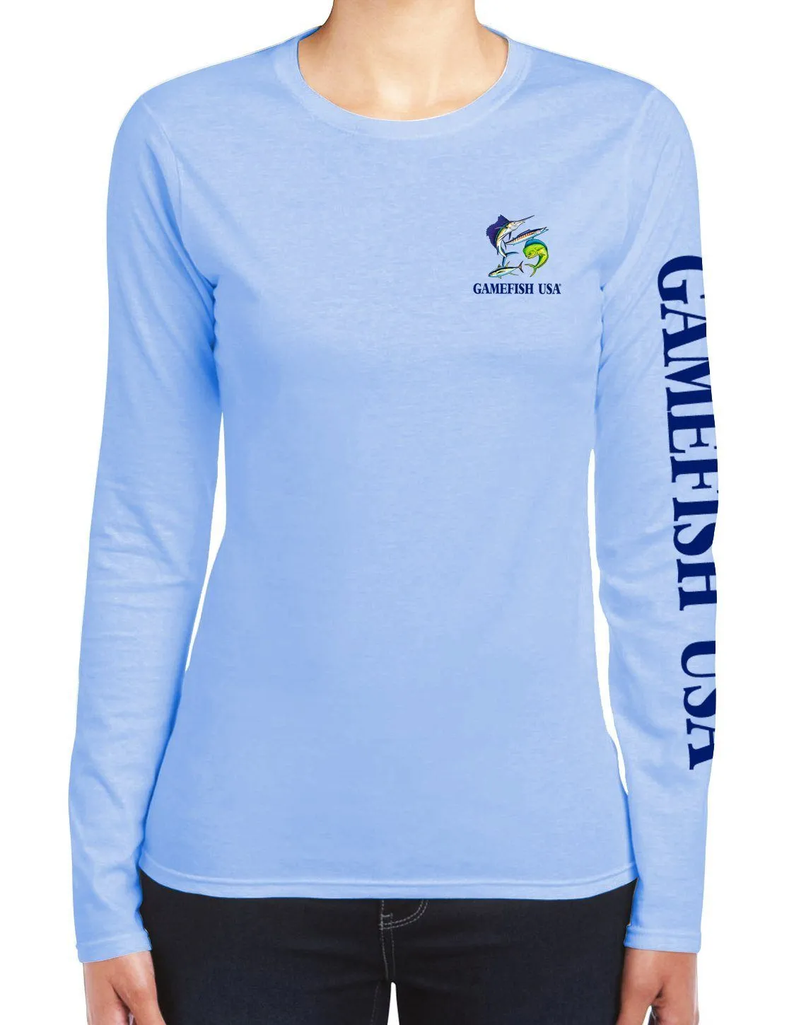 Women's UPF 50 Lightweight Microfiber Moisture Wicking Performance Fishing Shirt Gamefish