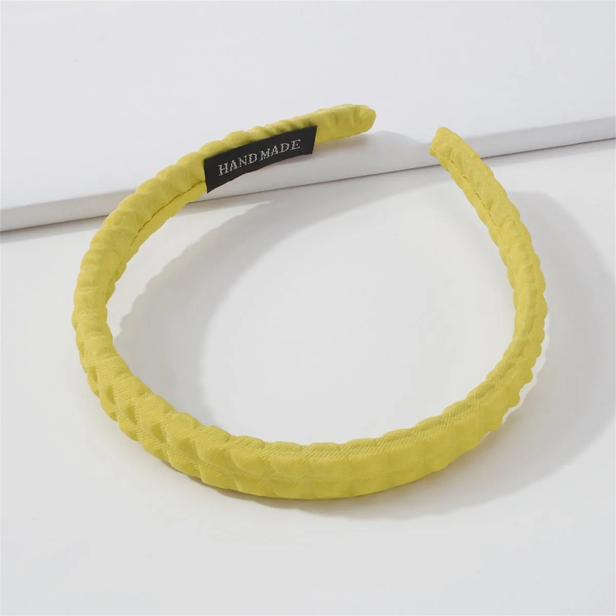 Yellow Stud-Pattern Hard Headband