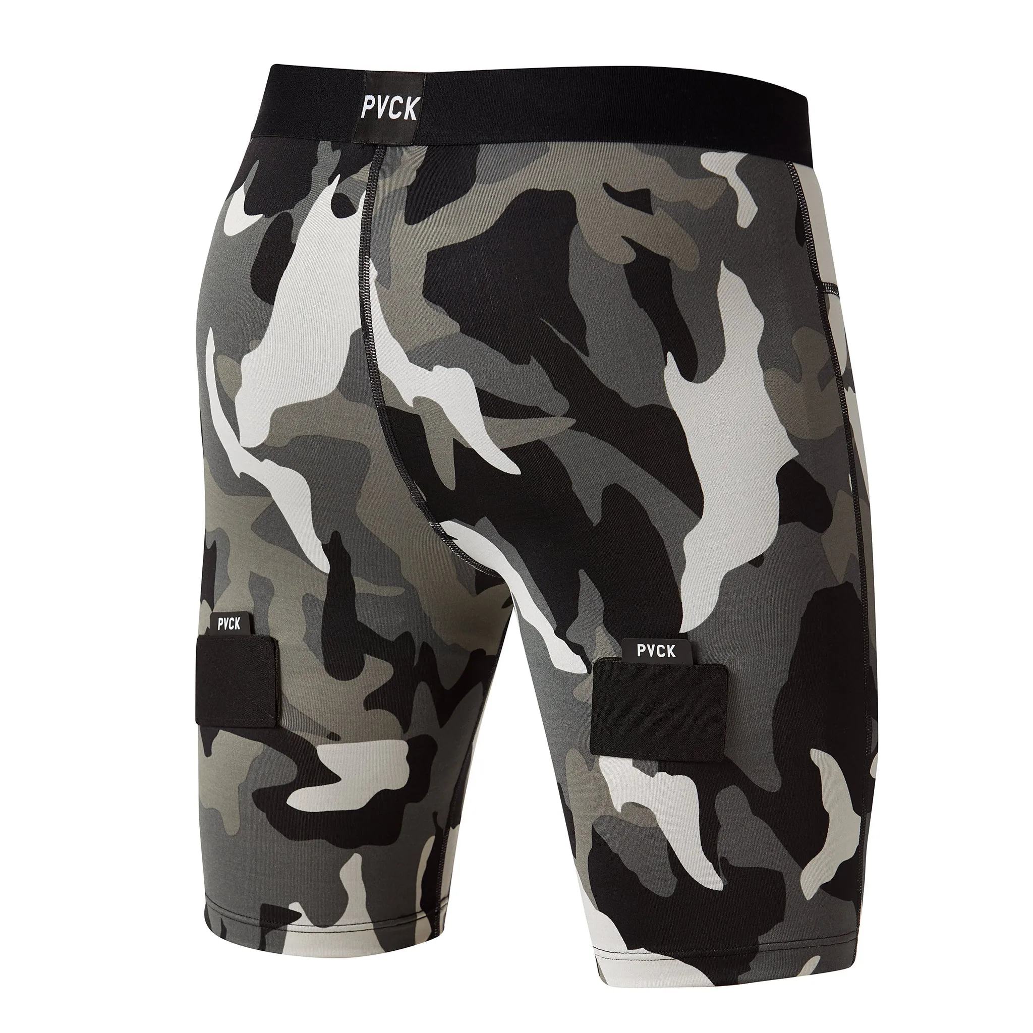 Youth Compression Jock Short - Camo Grey